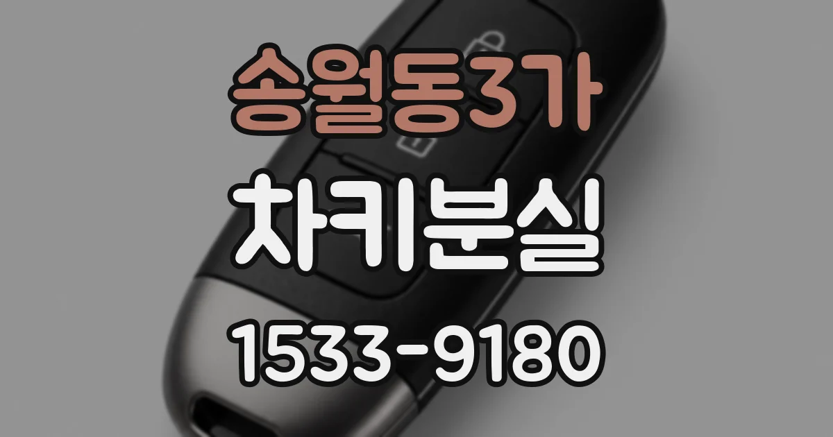 송월동3가 차키분실