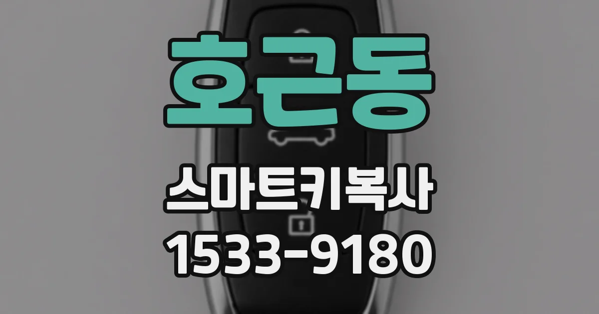 호근동 스마트키복사