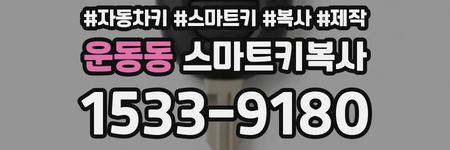 운동동 스마트키복사