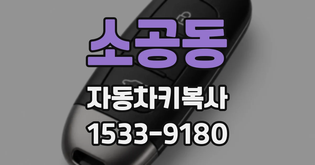 소공동 자동차키복사