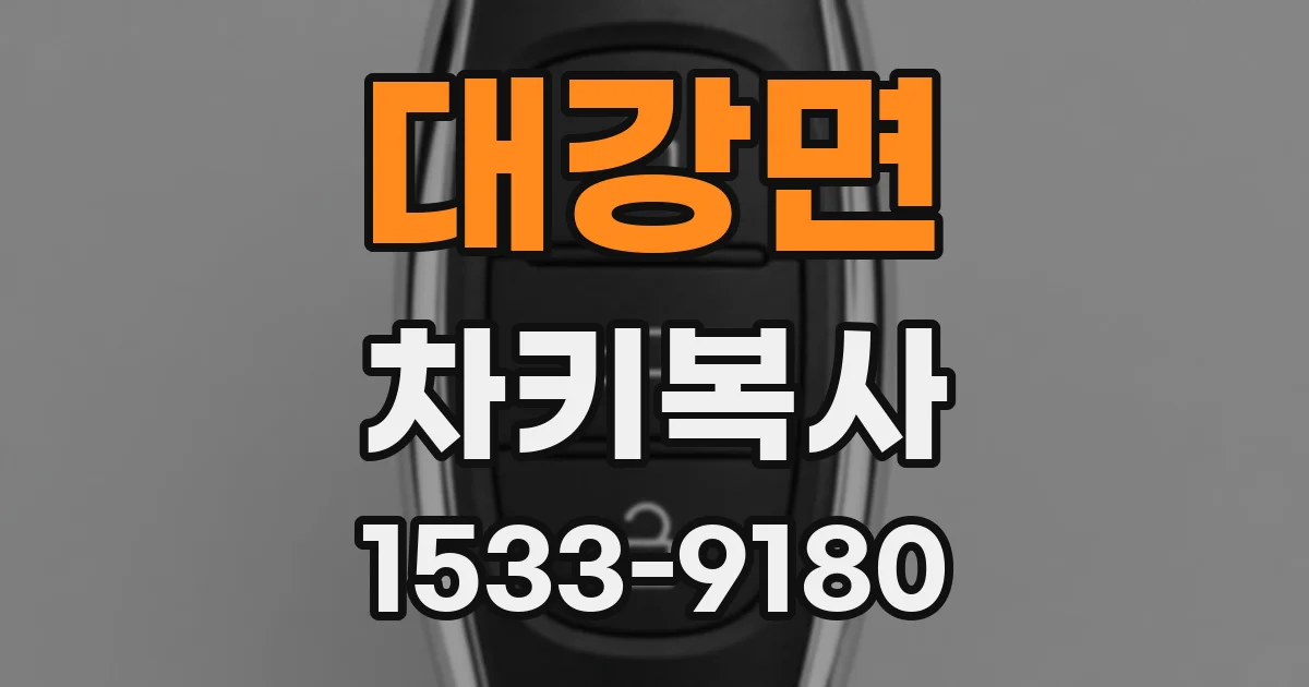 대강면 차키복사