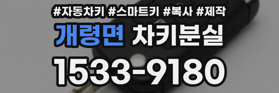 개령면 차키분실