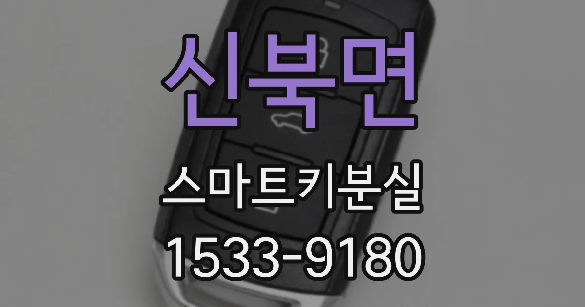 신북면 스마트키분실