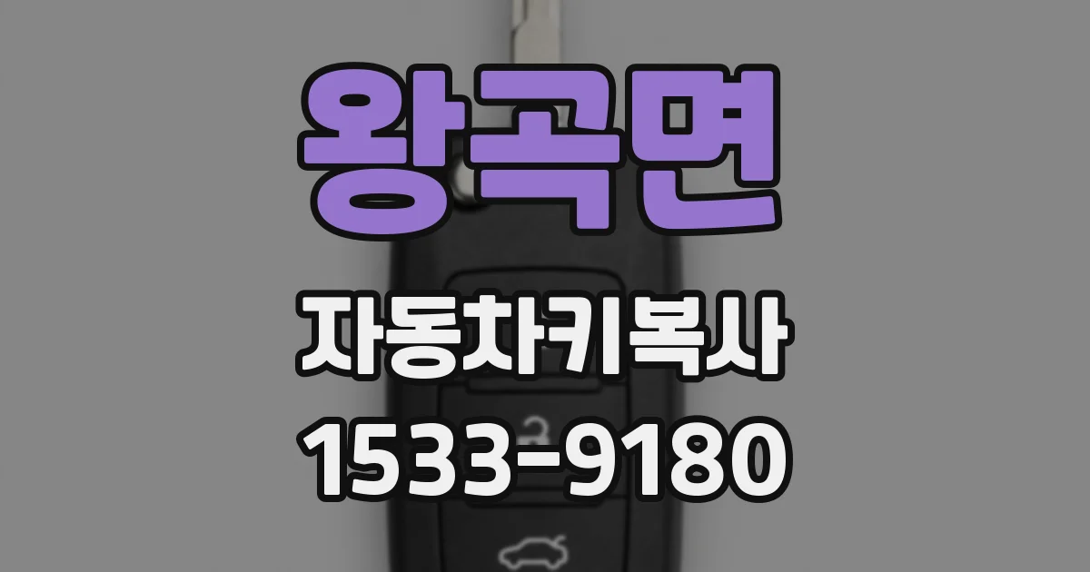 왕곡면 자동차키복사