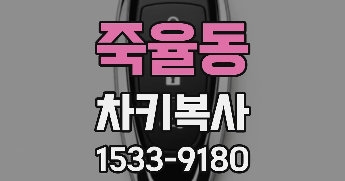 죽율동 차키복사