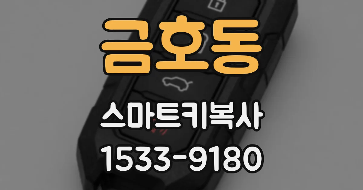 금호동 스마트키복사