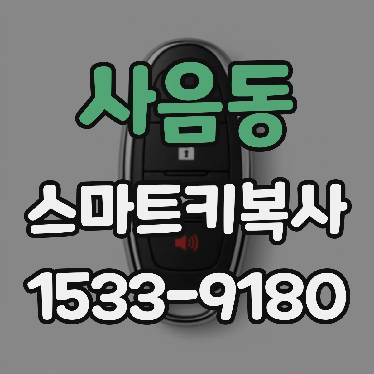 사음동 스마트키복사