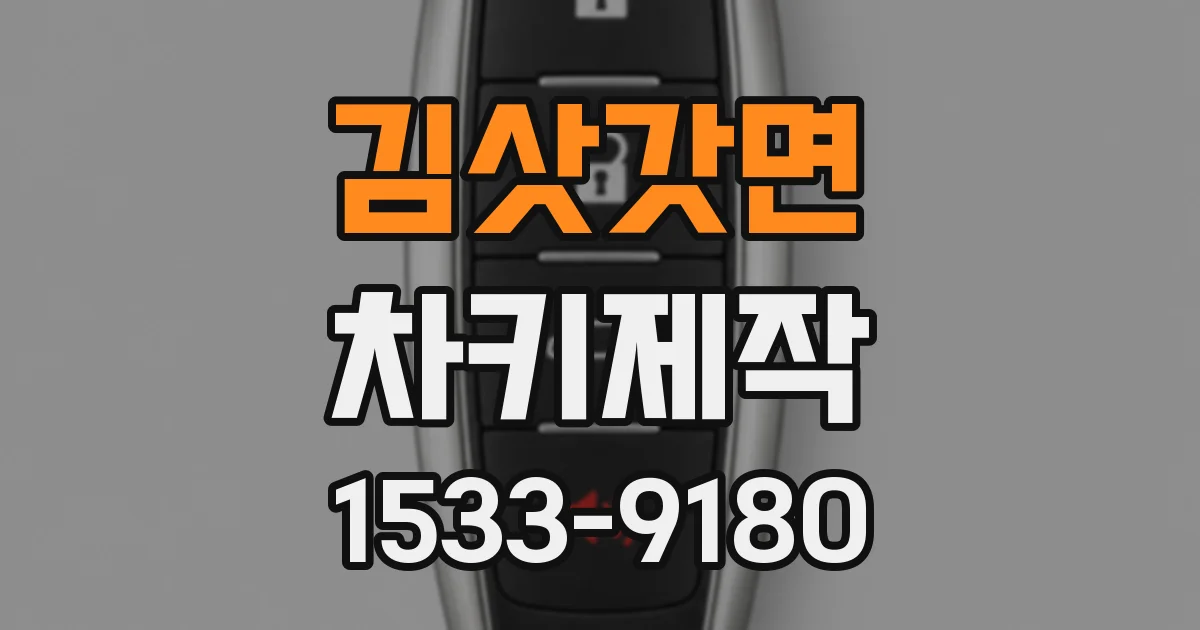 김삿갓면 차키제작