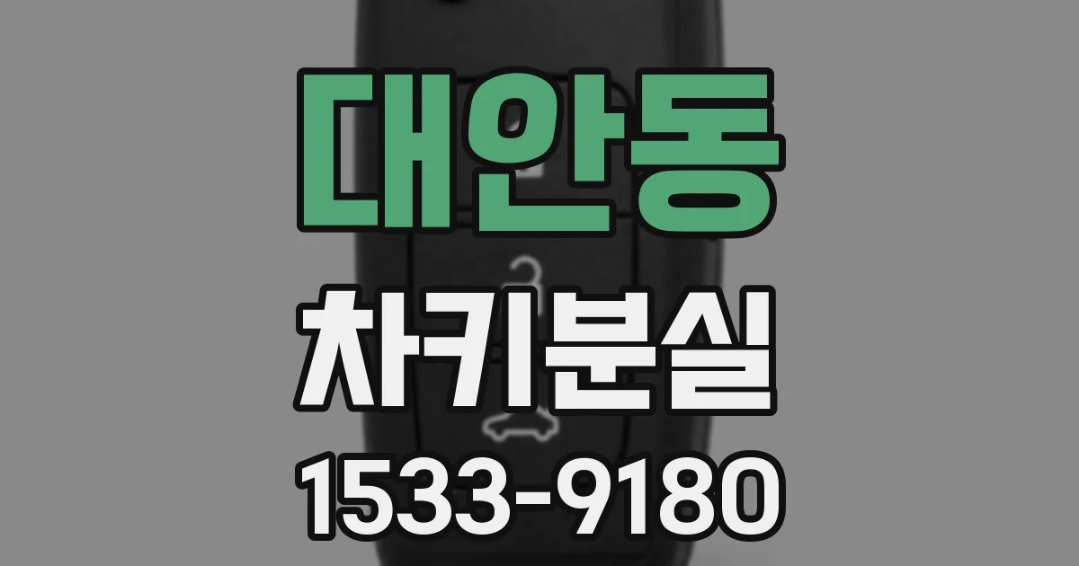 대안동 차키분실