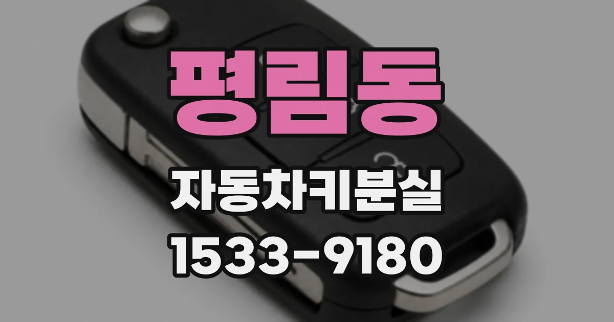 평림동 자동차키분실