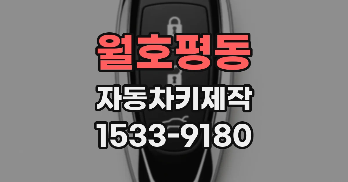 월호평동 자동차키제작