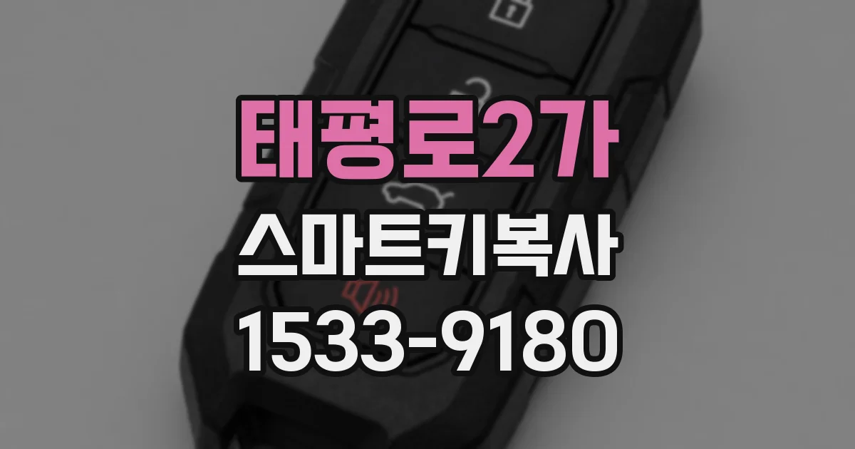 태평로2가 스마트키복사