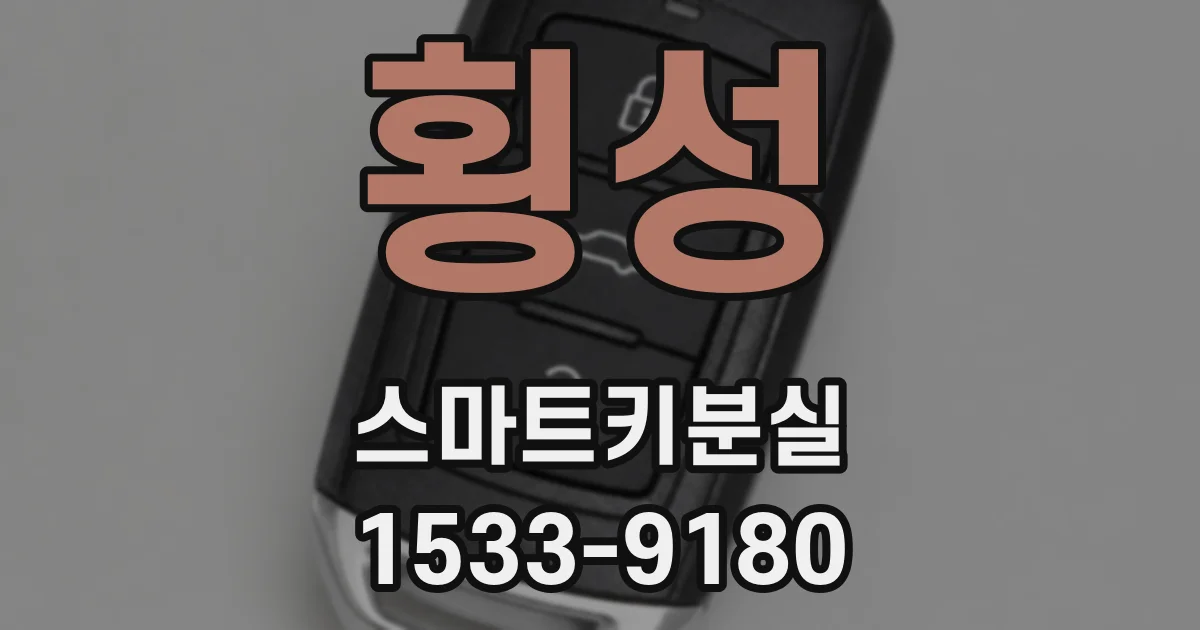 횡성 스마트키분실