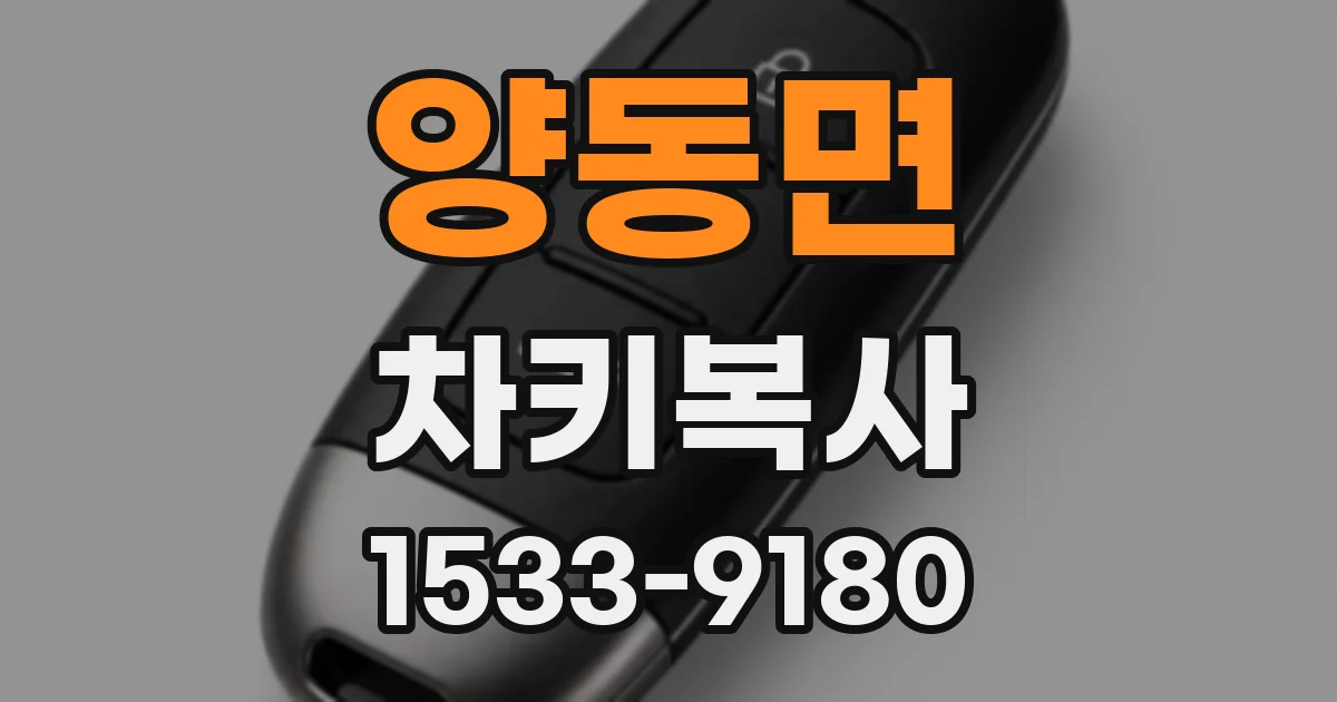 양동면 차키복사