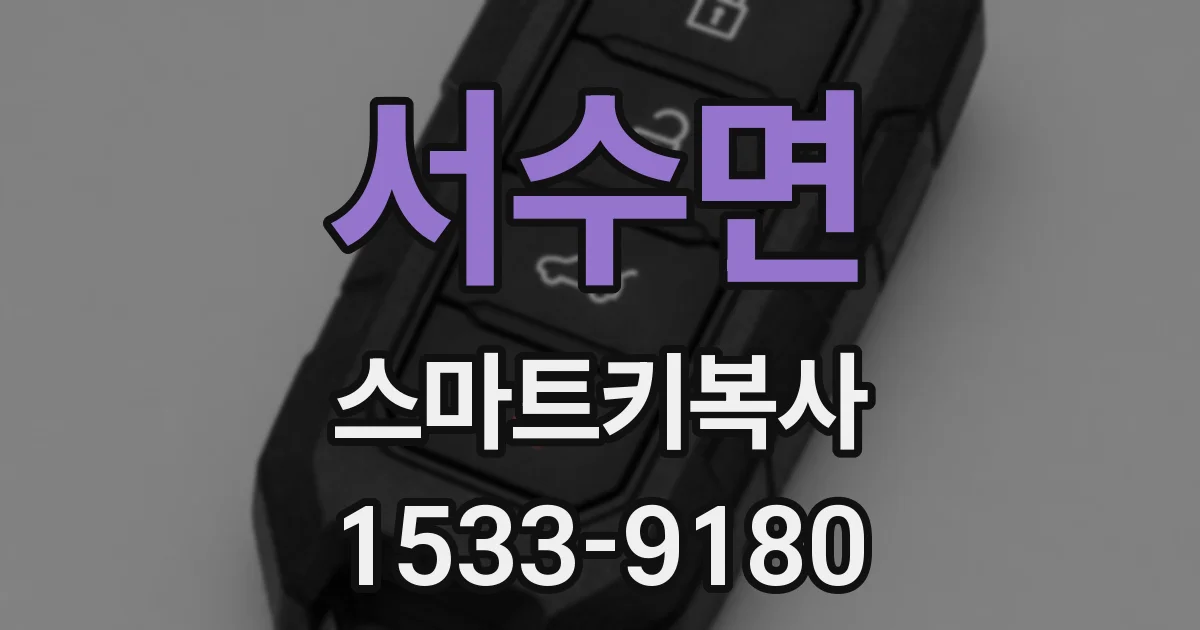 서수면 스마트키복사
