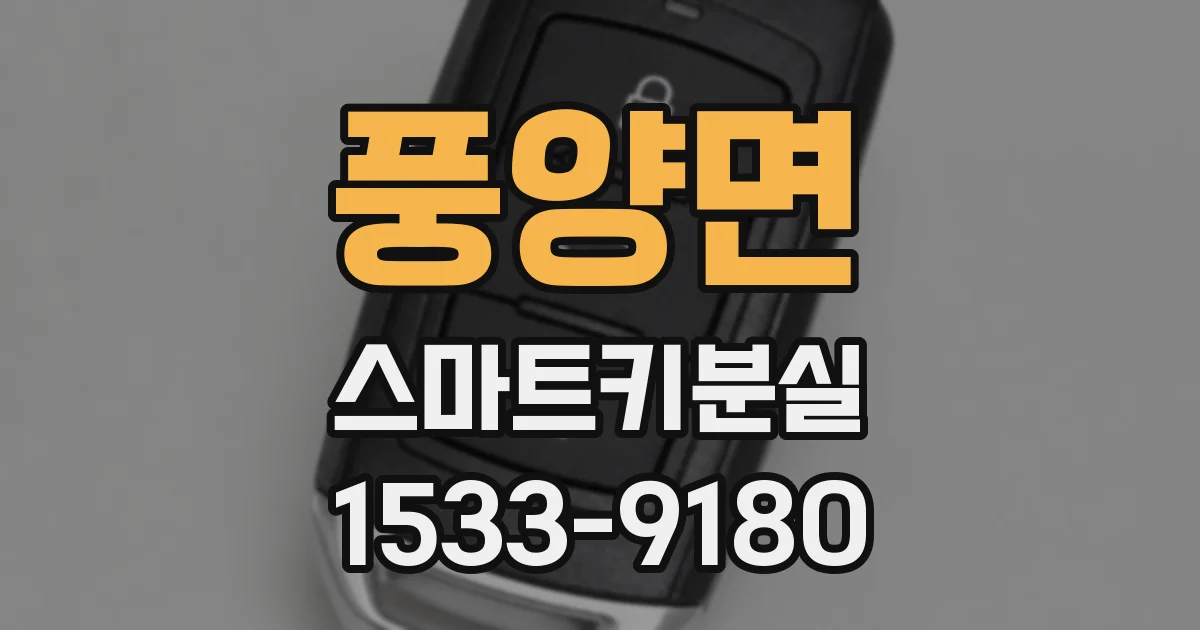 풍양면 스마트키분실