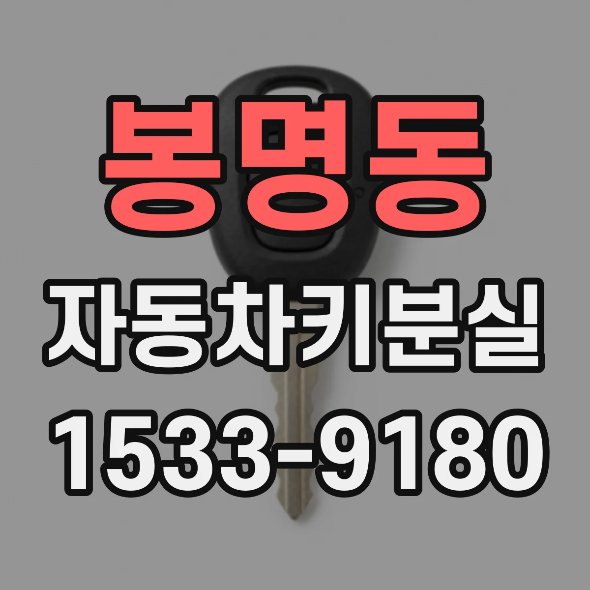 봉명동 자동차키분실