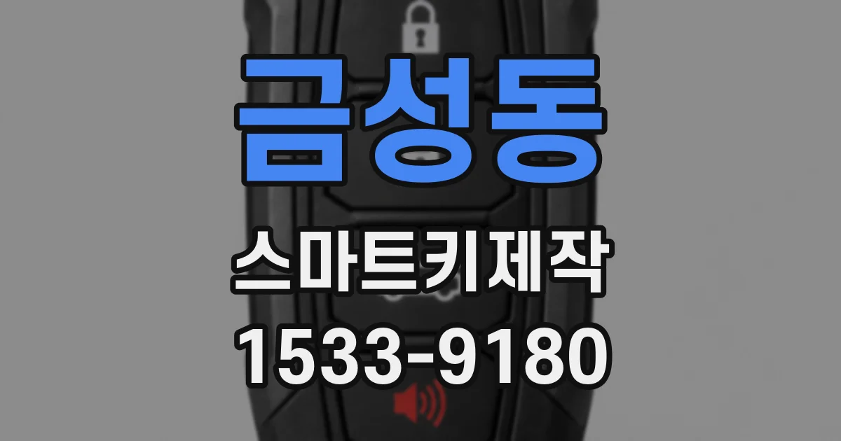 금성동 스마트키제작