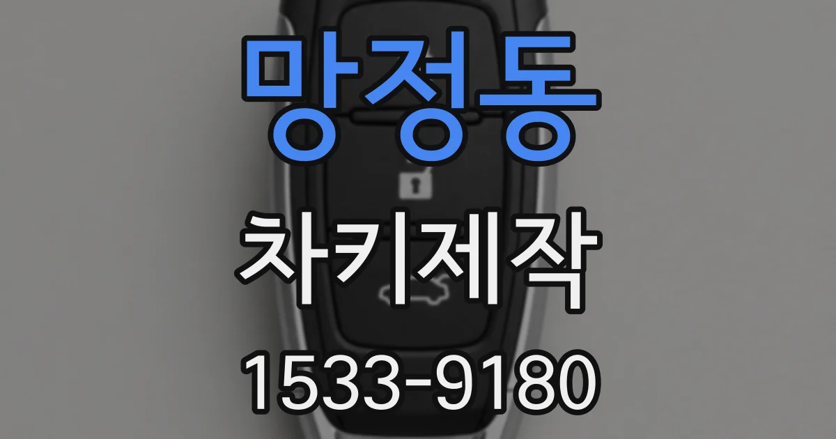망정동 차키제작
