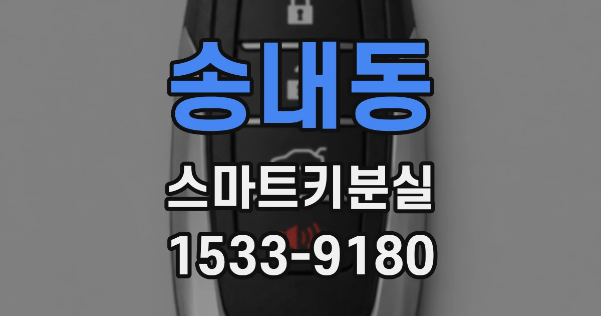 송내동 스마트키분실