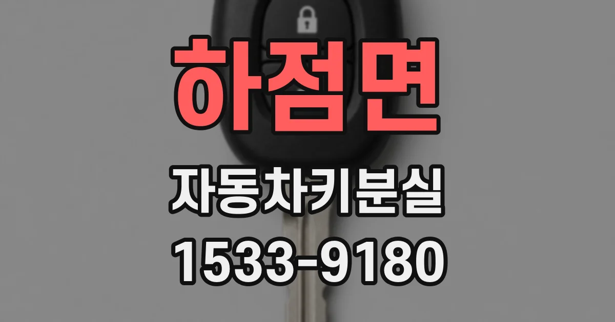 하점면 자동차키분실