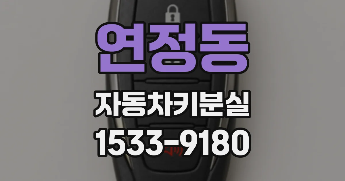 연정동 자동차키분실