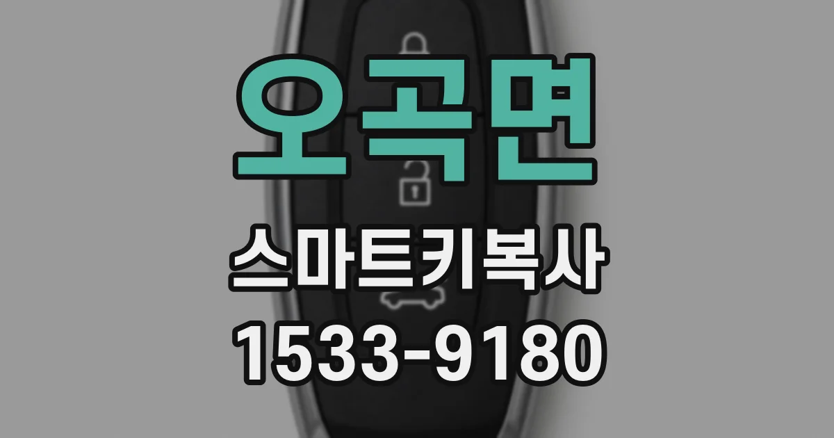 오곡면 스마트키복사