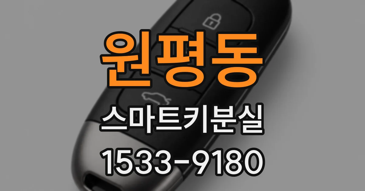 원평동 스마트키분실