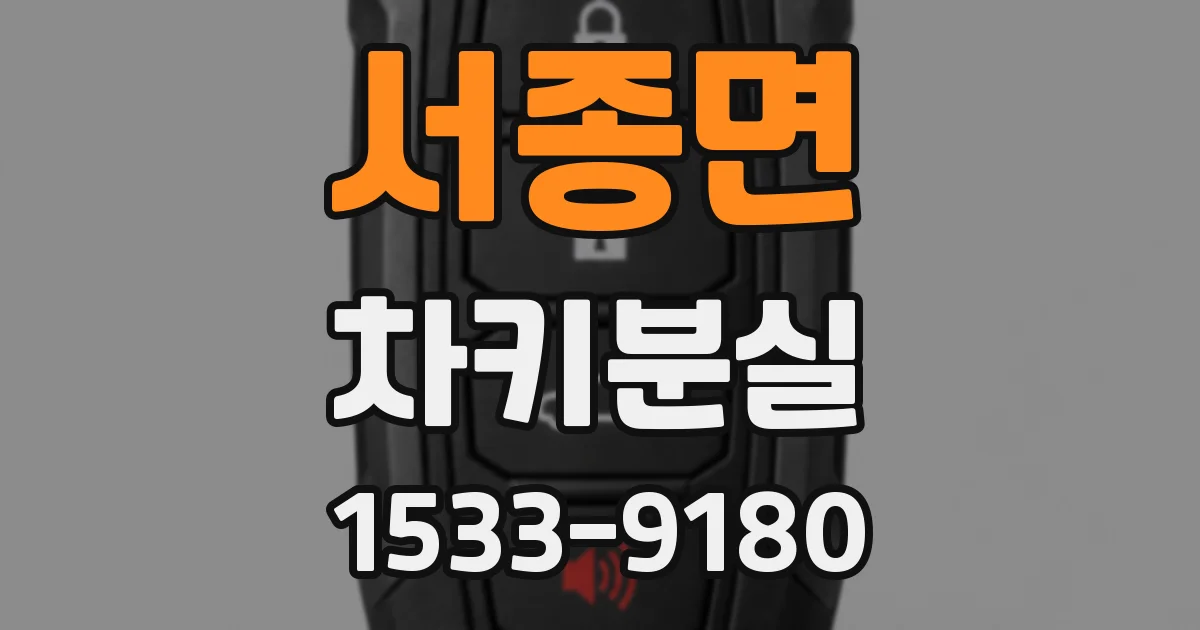 서종면 차키분실