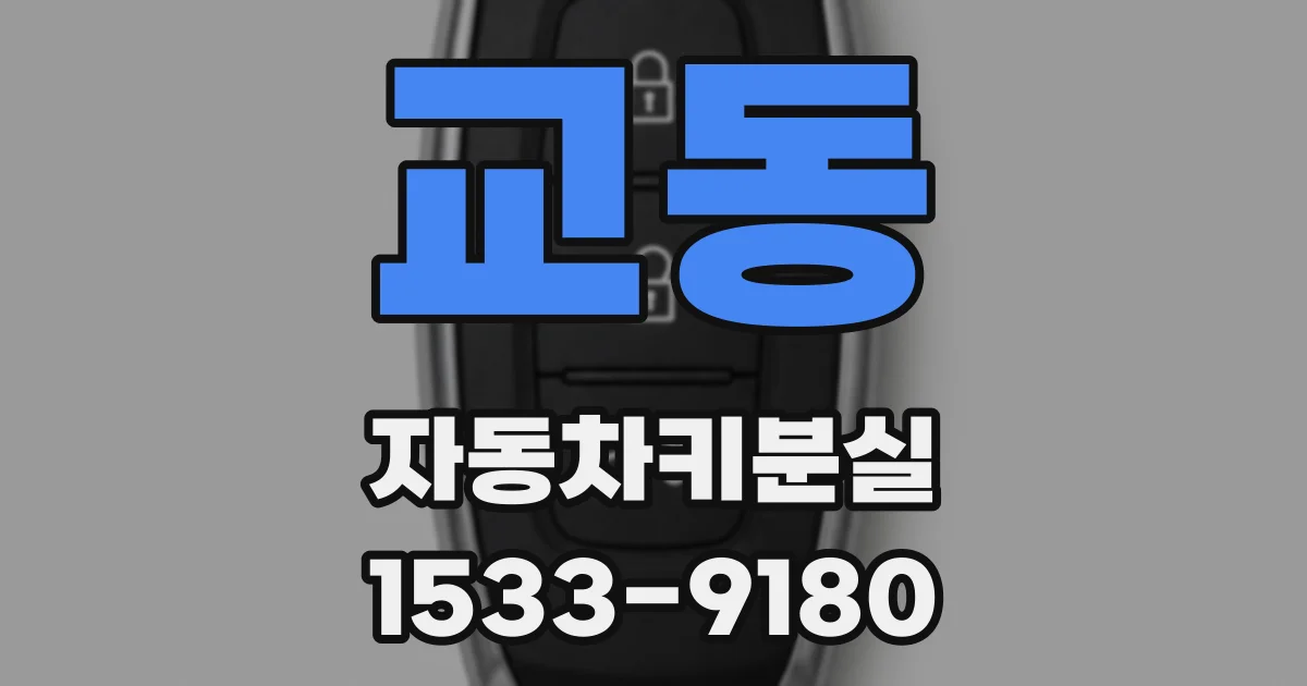 교동 자동차키분실