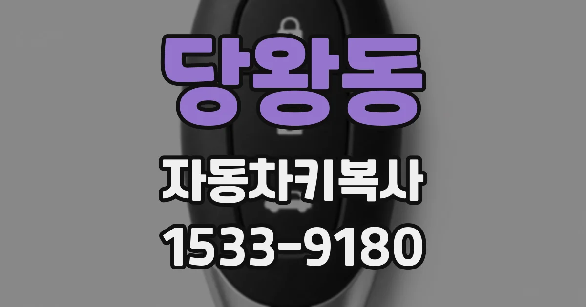 당왕동 자동차키복사
