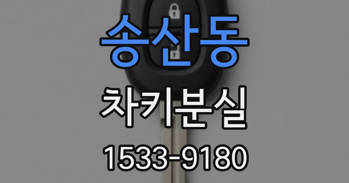 송산동 차키분실