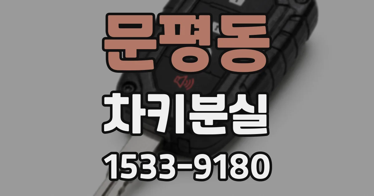 문평동 차키분실