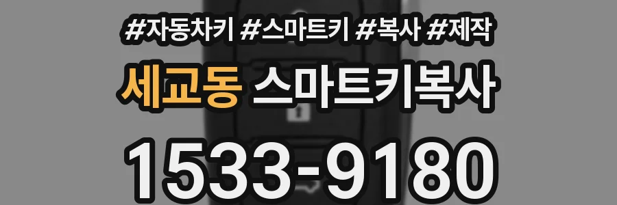 세교동 스마트키복사