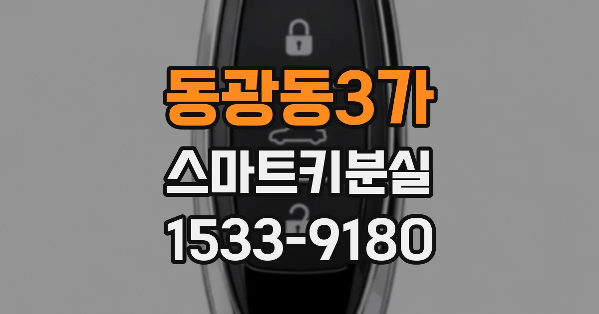 동광동3가 스마트키분실