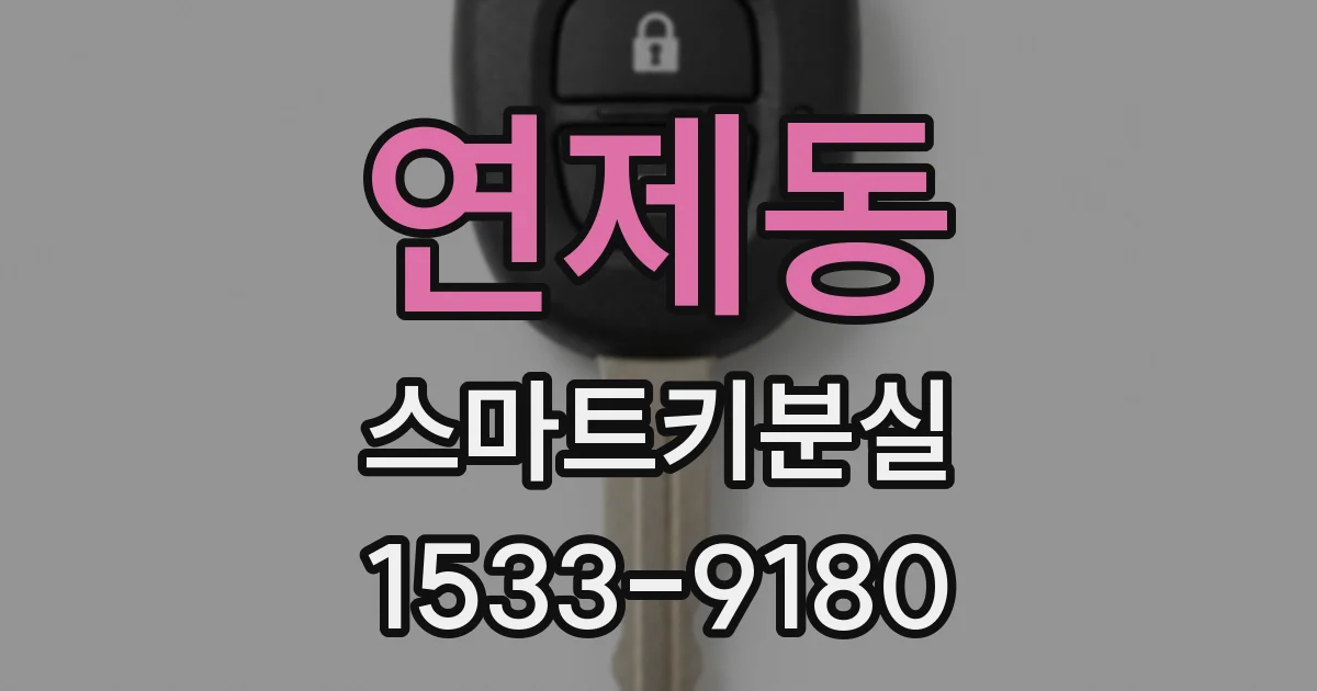 연제동 스마트키분실