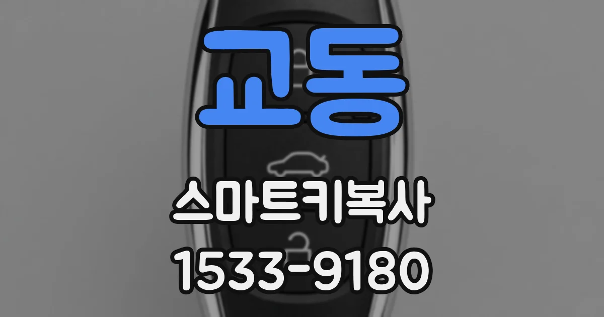 교동 스마트키복사