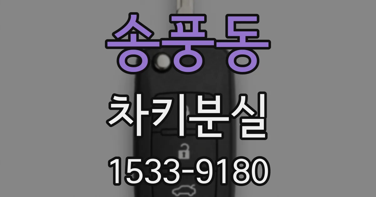 송풍동 차키분실
