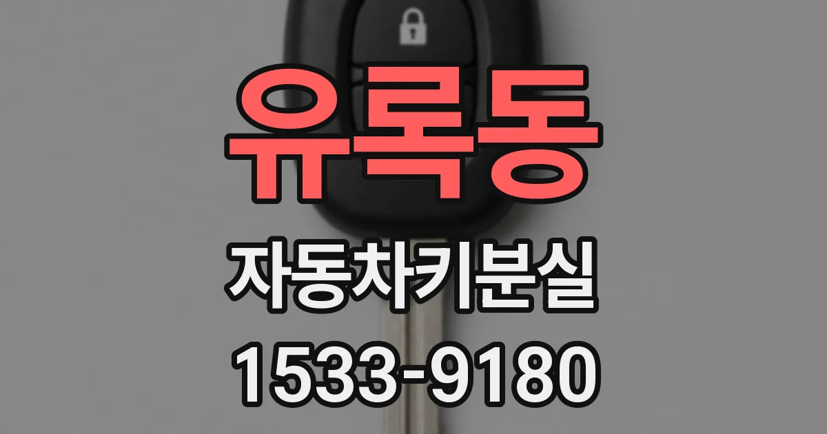 유록동 자동차키분실