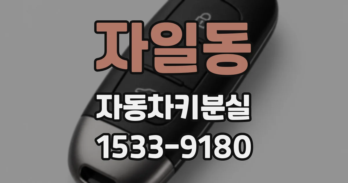 자일동 자동차키분실