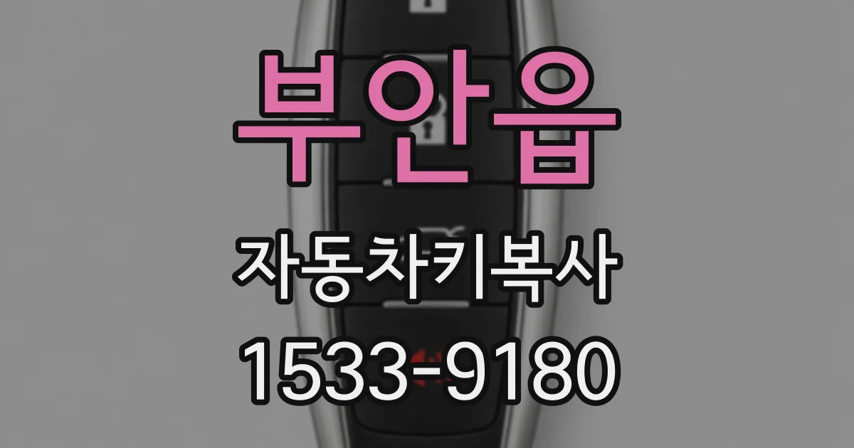 부안읍 자동차키복사