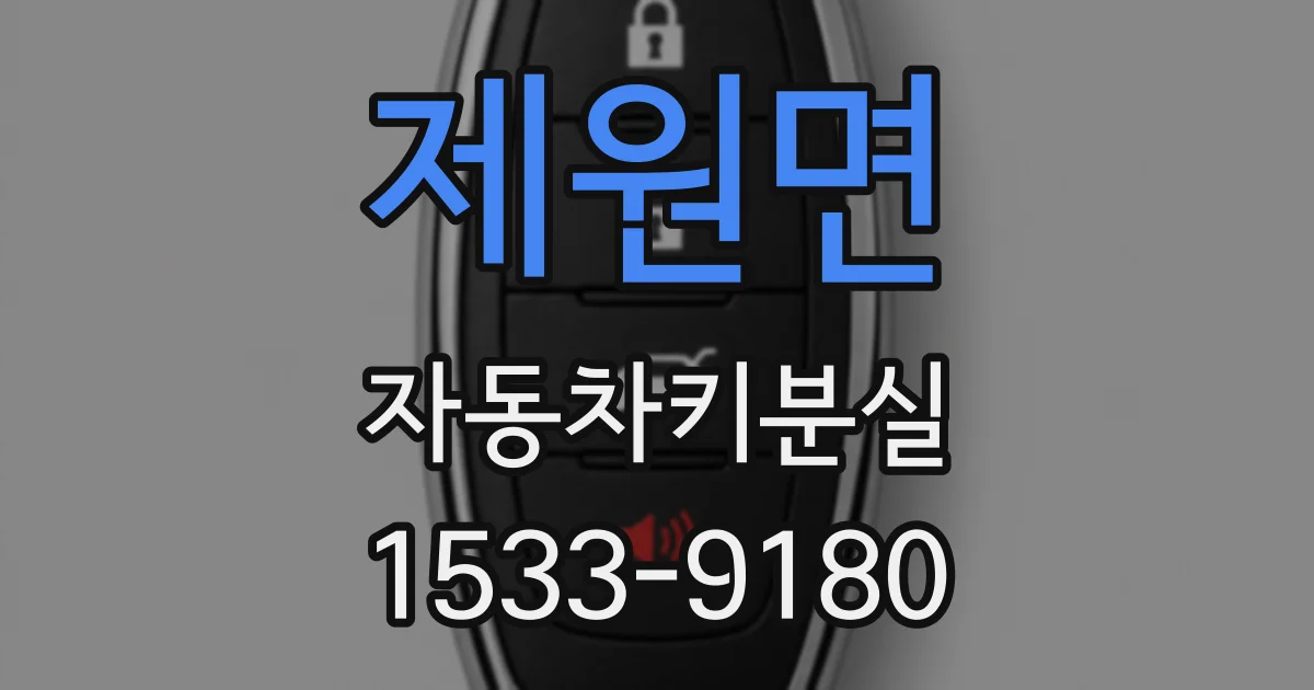 제원면 자동차키분실