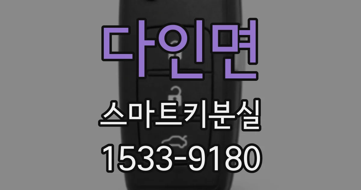 다인면 스마트키분실