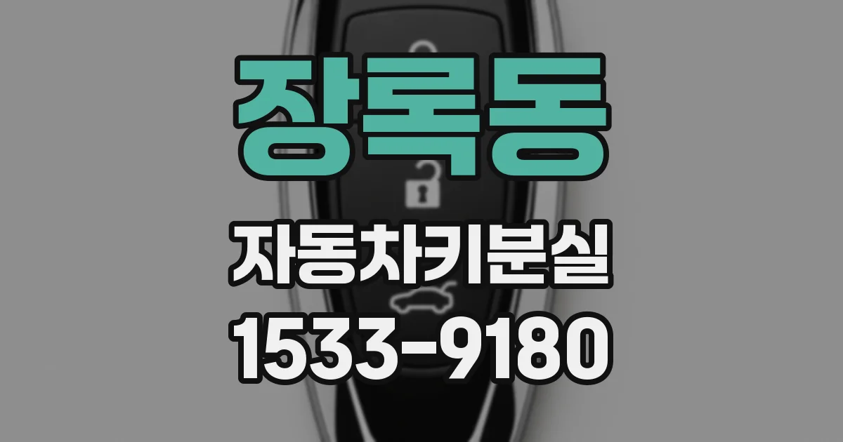 장록동 자동차키분실