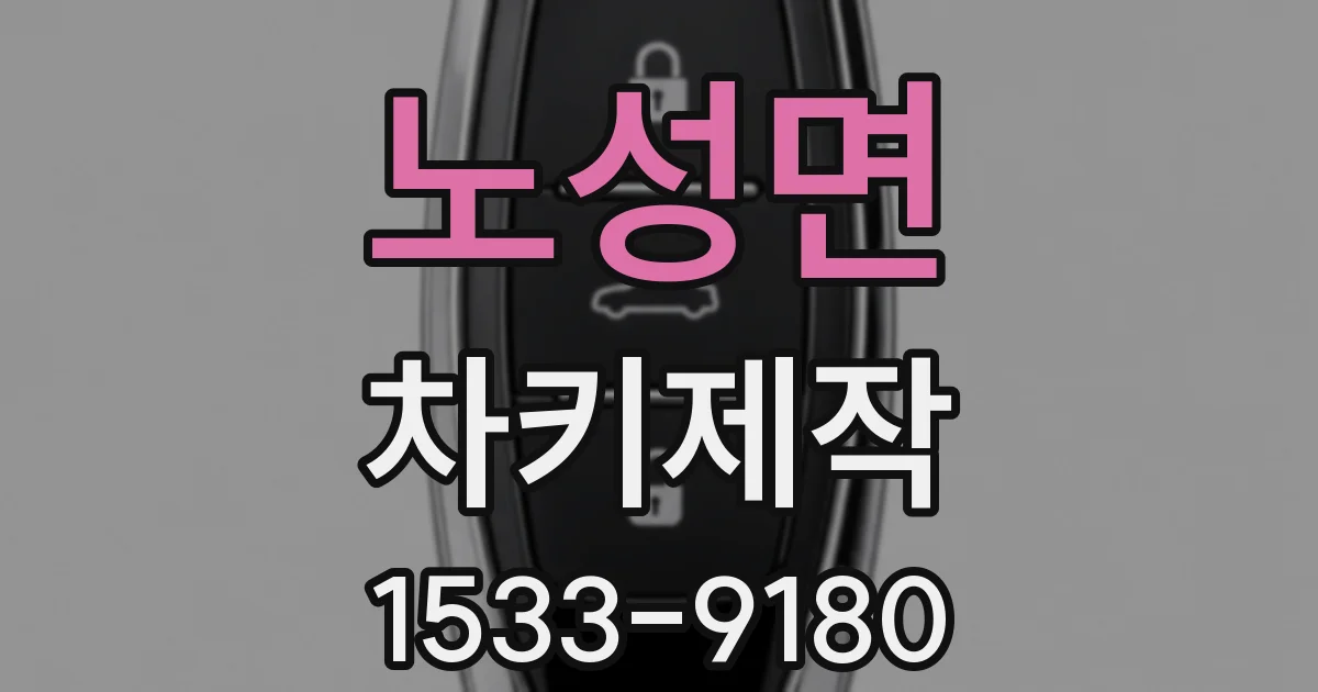 노성면 차키제작