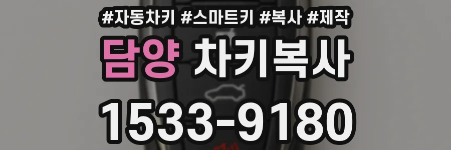 담양 차키복사