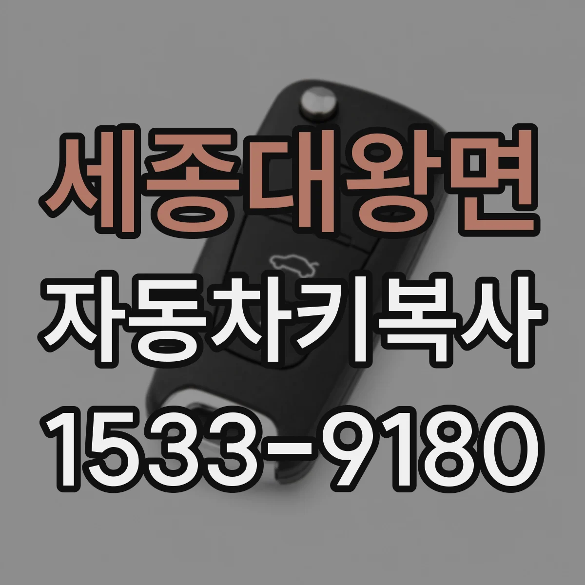 세종대왕면 자동차키복사