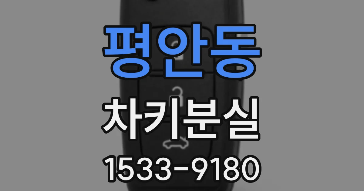 평안동 차키분실
