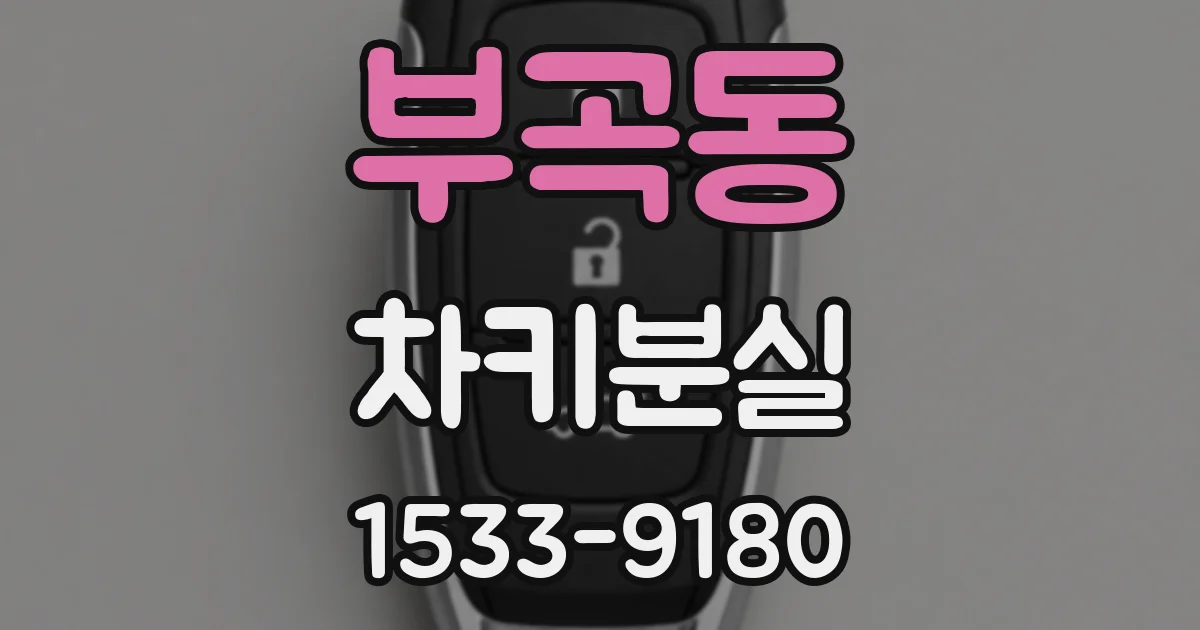 부곡동 차키분실
