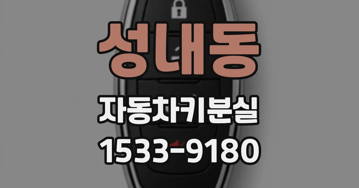 성내동 자동차키분실